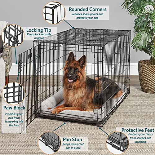 MidWest Homes for Pets XL Dog Crate Folding Metal with Divider Panel, 48L x 30W x 33H X9991