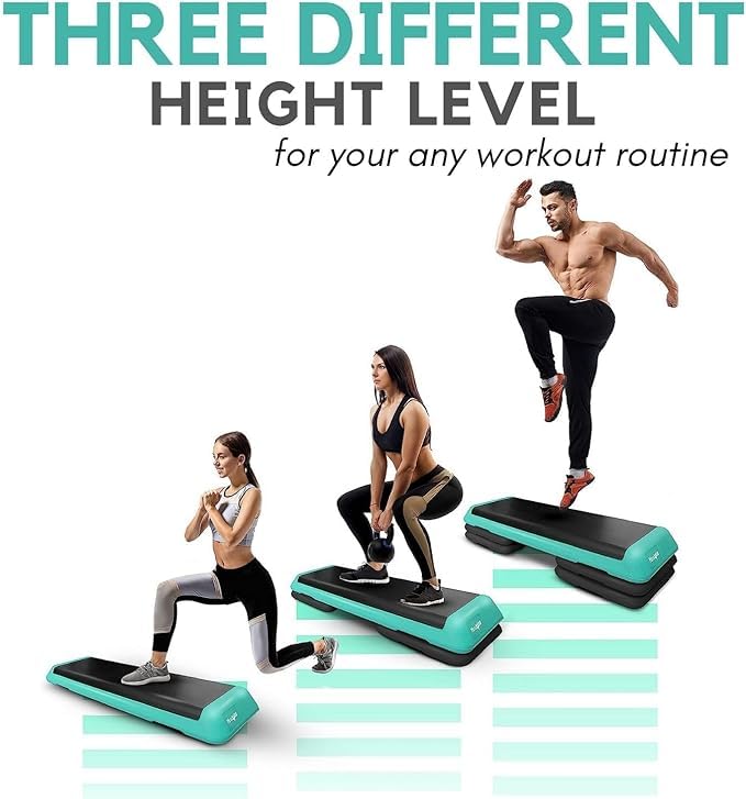 Yes4All Adjustable Aerobic Step Platform with 4 Risers Z14127