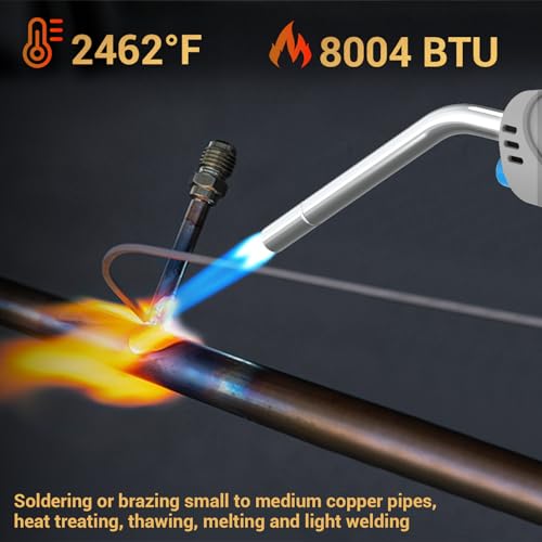 Propane Torch Head with Igniter, Trigger Start, 5FT Hose F932097