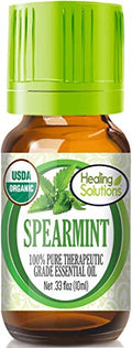 Healing Solutions Oils - 0.33 oz Frankincense Essential Oil Organic, Undiluted Pure Frankincense Oil for Hair Diffuser - 10ml - Organic Frankincense Essential Oil for Skin - Frankincense Diffuser Oil