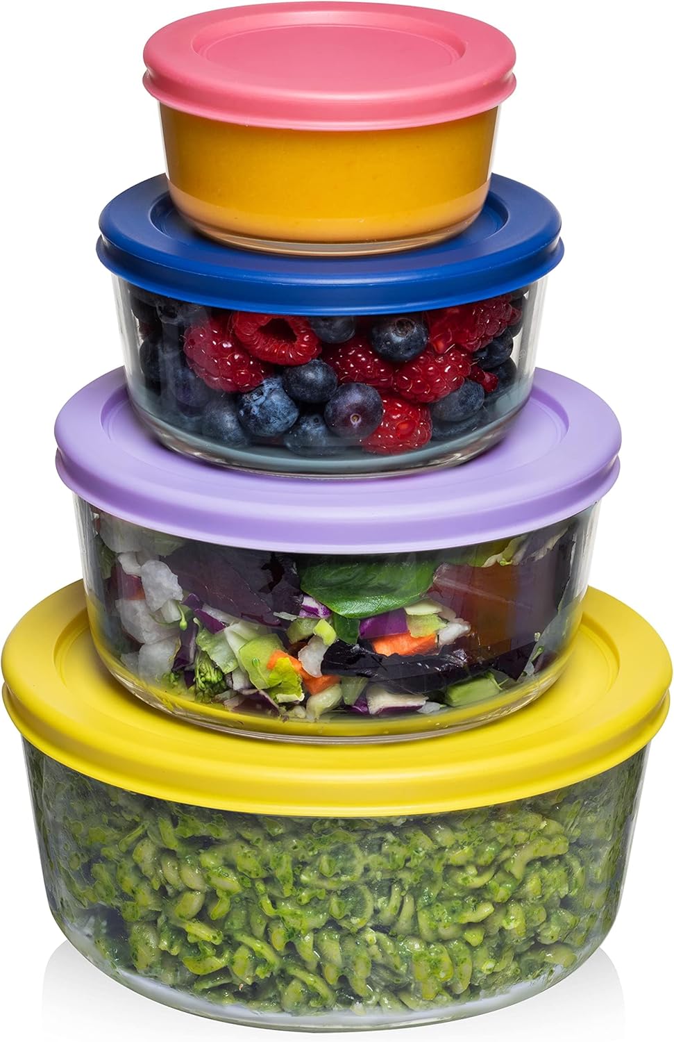 Razab 12 Pc Glass Food Storage Container Set with Lids Q481