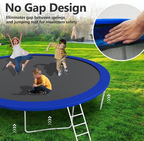 16FT Trampoline with Enclosure and Basketball Hoop for Kids and Adults M222