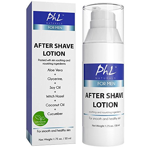 Unscented Aftershave Lotion for Men, Soothes & Moisturizes Skin, 1.75 oz Z5682