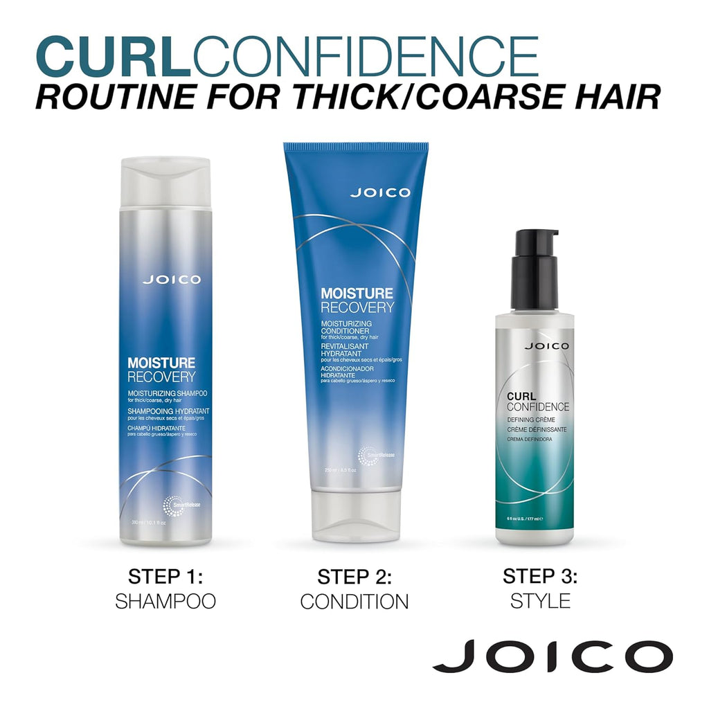 Joico Curl Confidence Defining Crème for Curly Hair, 6 Fl Oz L239316