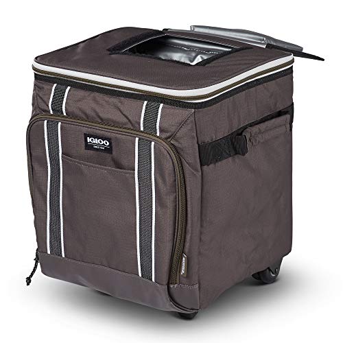 Igloo Large Portable Insulated Soft Cooler with Rolling Wheels Z132192