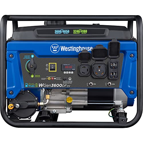 Westinghouse 4650 Peak Watt Dual Fuel Portable Generator with Remote Electric Start T983