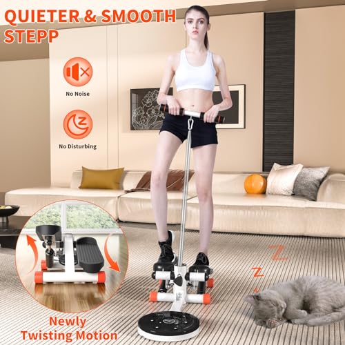 Mini Twist Stepper with Resistance Bands, 330LBS Capacity, LCD Monitor N316426