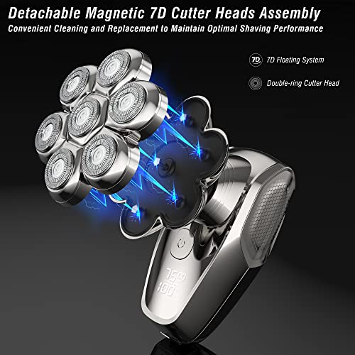 Head Shaver for Bald Men, Electric Razor Wet & Dry Waterproof, Cordless Type-C A43112
