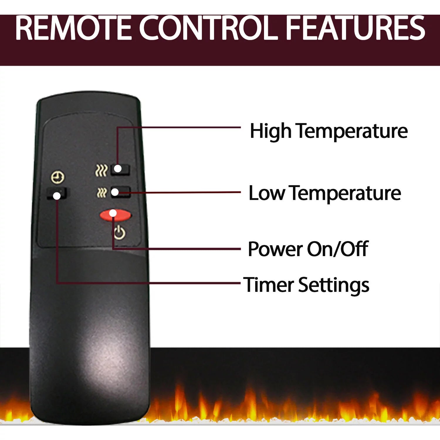 Cambridge Seville 47" Freestanding Electric Fireplace with Remote, Mahogany Mantel P837