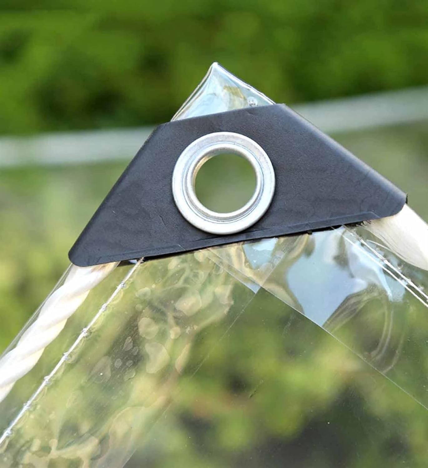 Heavy Duty Waterproof PVC Transparent Tarpaulin Cover 0.35mm Clear Awning Canopy Patio Tent Enclosure 1x3m W1231