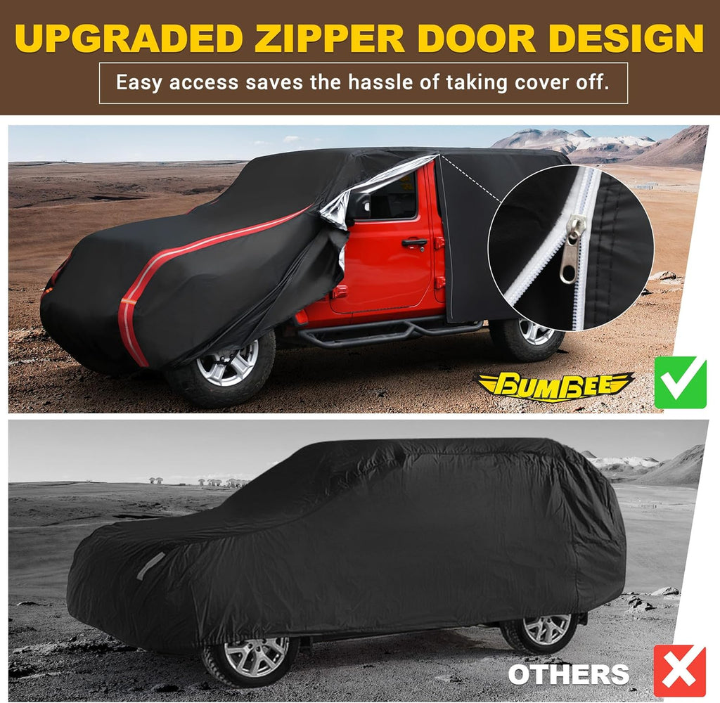 Jeep Wrangler 4 Door All-Weather Car Cover 210D Oxford Cloth S889495