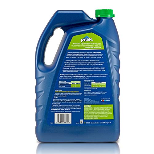 PEAK OET Extended Life Green Antifreeze/Coolant for Asian Vehicles, 1 Gal. A115324