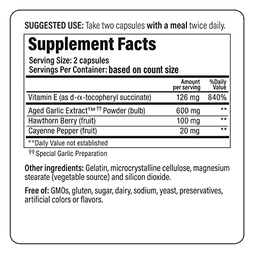 Kyolic Aged Garlic Extract Formula 106 Circulation Health, 300 Capsules P84300