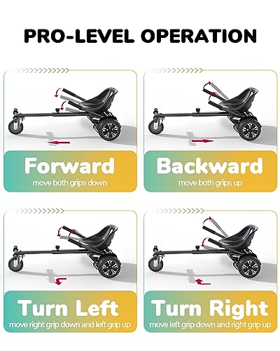 Hoverboard Seat Attachment Go Kart for Kids and Adults X74483