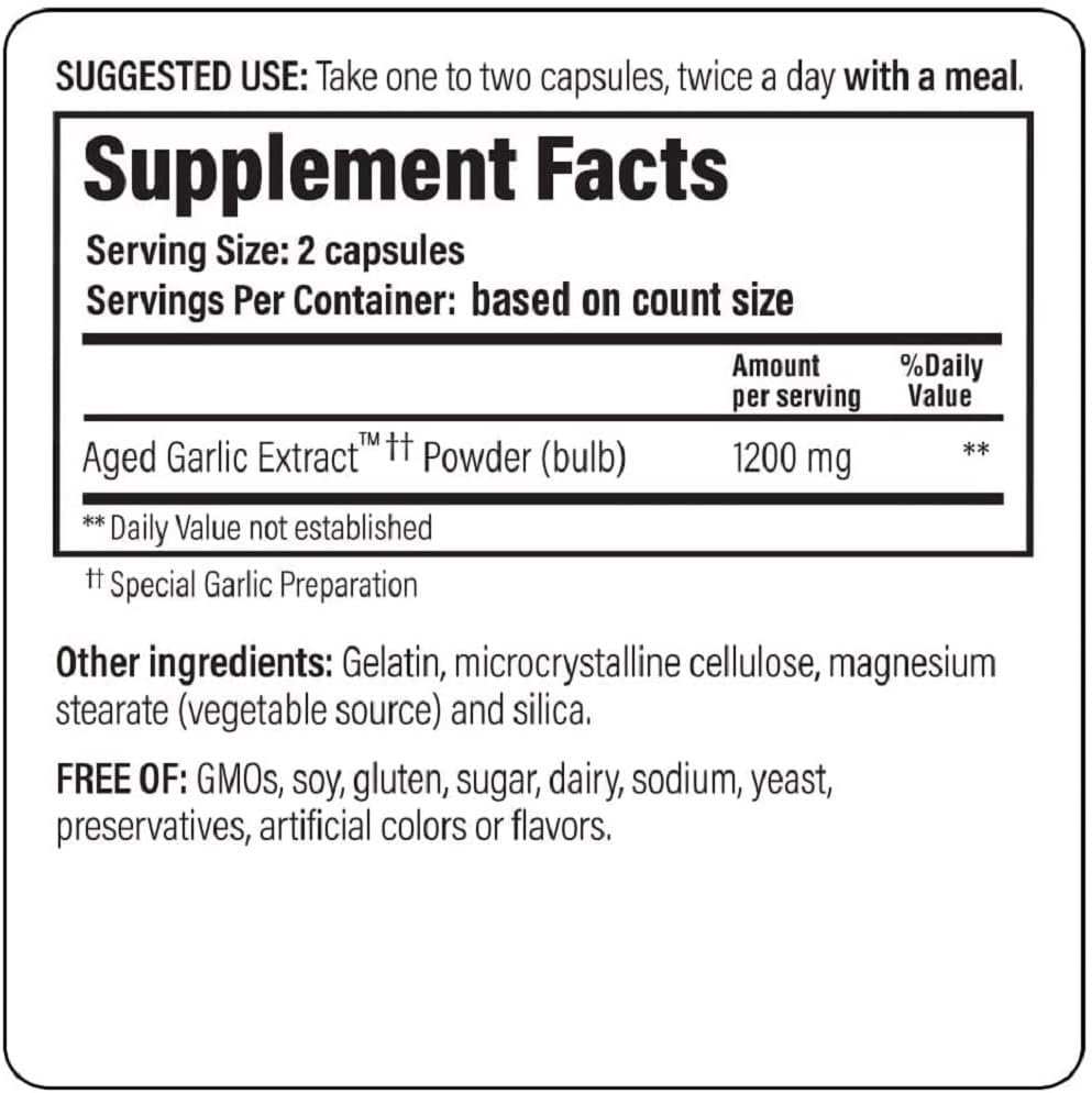 Kyolic Aged Garlic Extract Cardiovascular Extra Strength Reserve Capsules P346