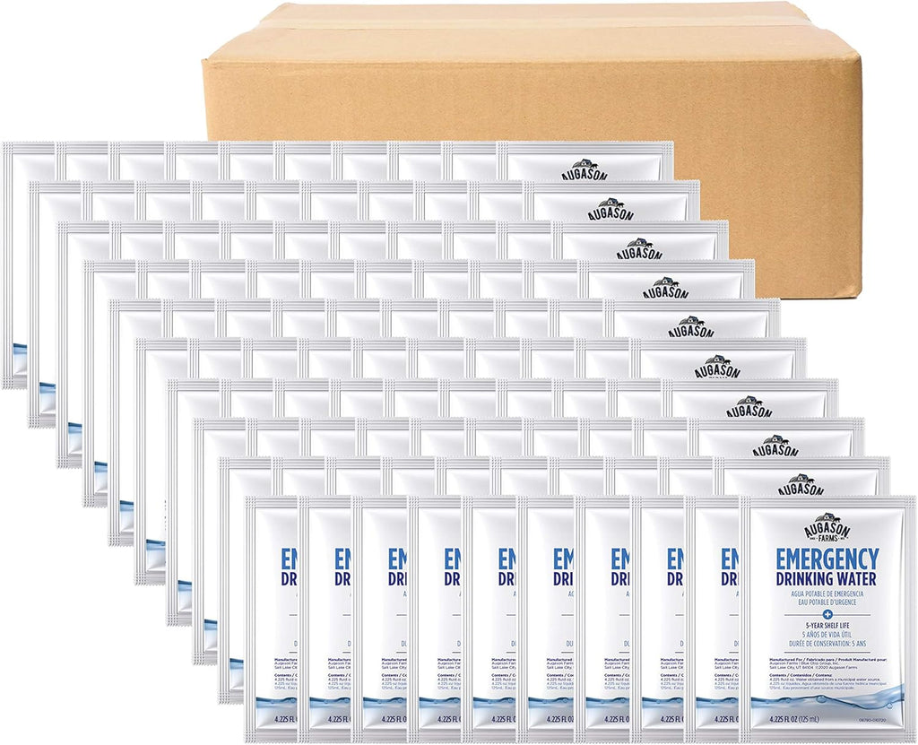 Augason Farms Emergency Drinking Water 4.22 oz (Pack of 100) U355164