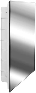 Zaca Spacecab Media Recessed Medicine Cabinet, 16" W x 26" L