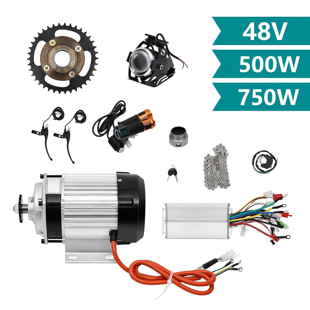 48V 750W Brushless Geared Motor Kit with Controller for Tricycle & E-Bike Y19573