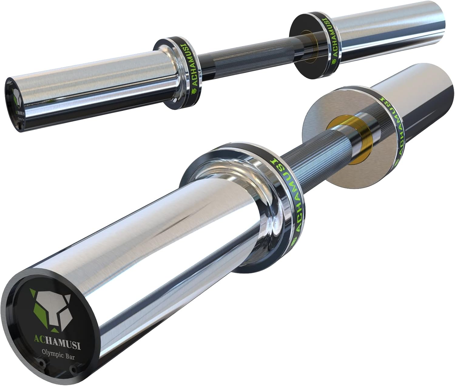 16" Olympic Dumbbell Handle Pair - Loadable Dumbbell Bar for 2” Weight Plates，Suitable For Home Gym Exercise