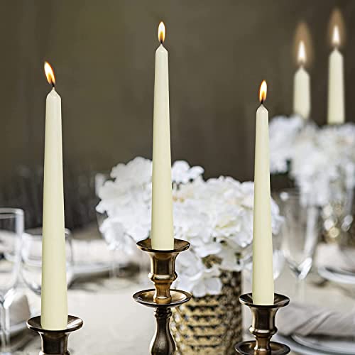 BOLSIUS Ivory Taper Candles 10 Inch, 100 Count Bulk Pack S818
