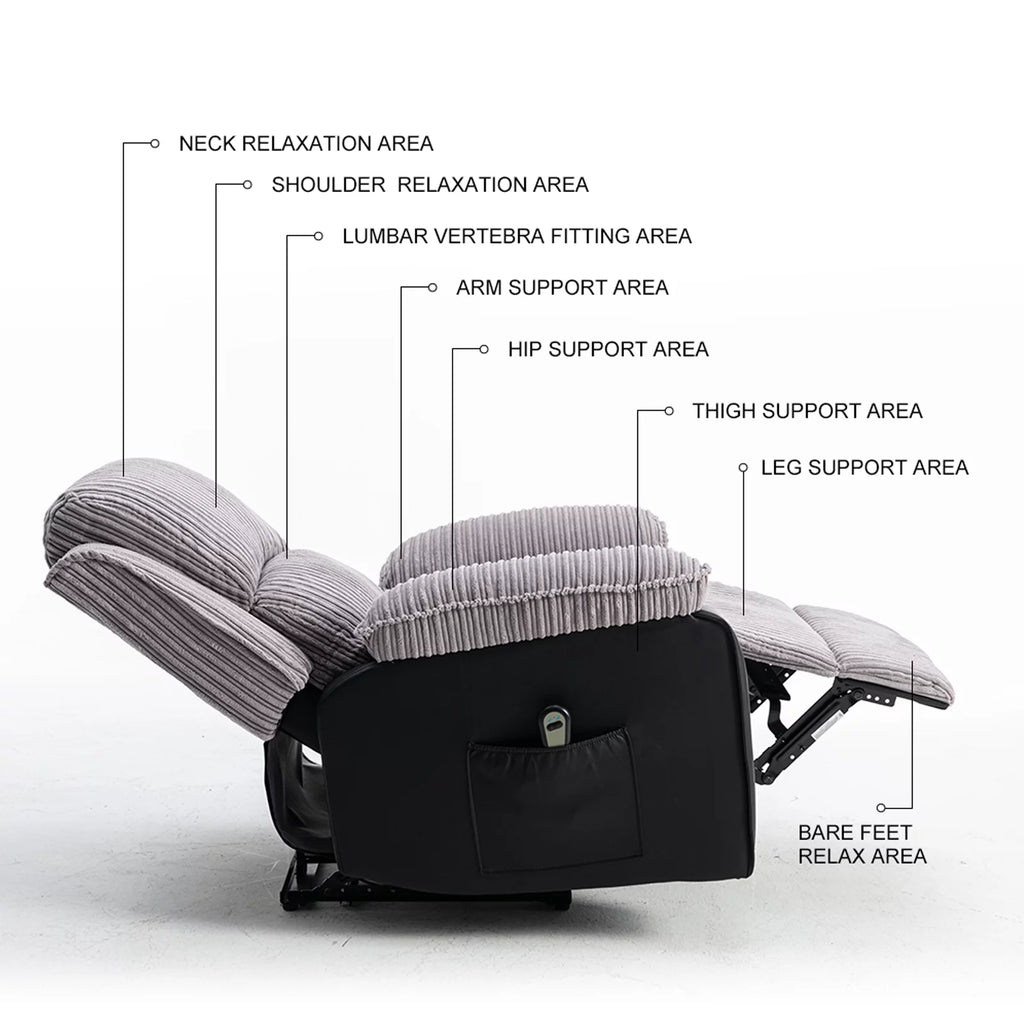 Highsound Electric Lift Recliner with Heat and Massage T30668