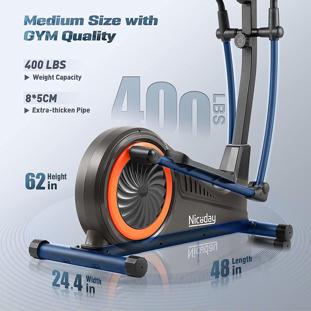 Niceday Elliptical Machine & Recumbent Exercise Bike, 16 Resistance Levels N3285