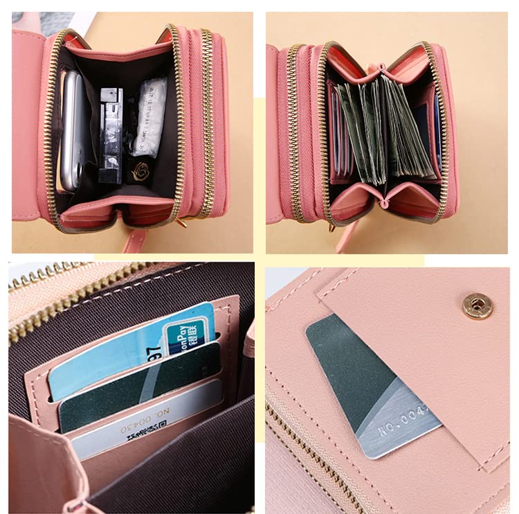 Anti-Theft Leather Crossbody Phone Purse for Women with RFID Blocking Z96400