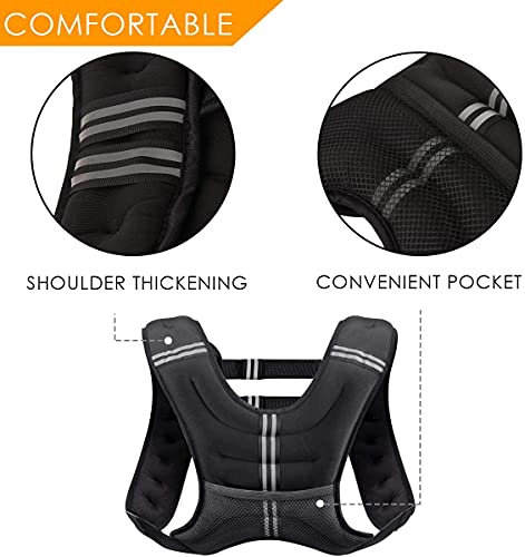 Prodigen Running Weight Vest for Men Women Kids, 8-30 Lbs Weights Included I9930