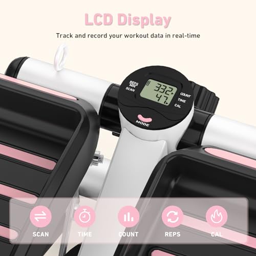 Mini Stepper with Resistance Bands and LCD Monitor E666265