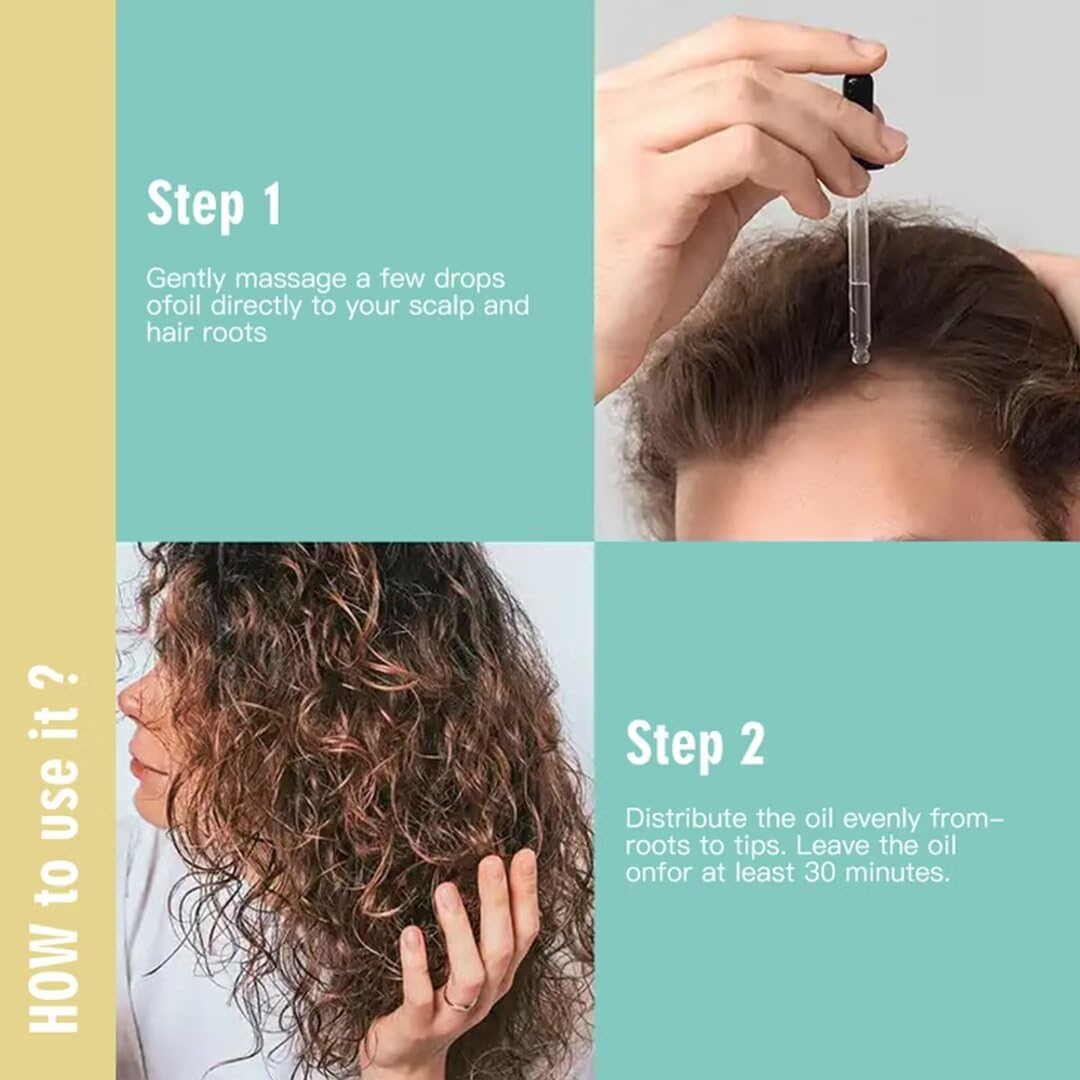 Rosemary & Parsley Seed Hair Growth Oil, Extra Strength Treatment for Hair Loss, 2 Oz Y2778
