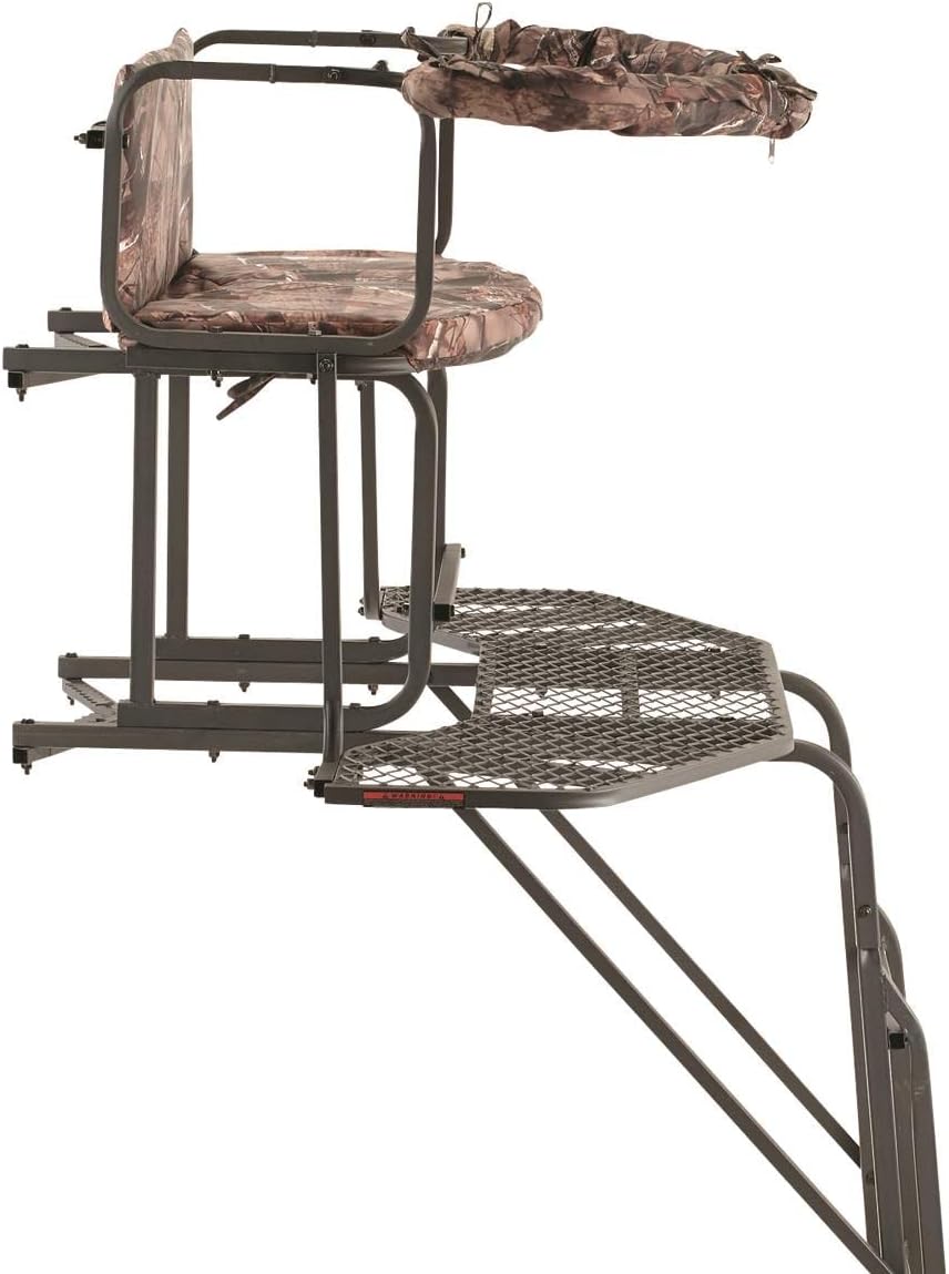 Guide Gear 20' 2-Man Ladder Tree Stand with Hunting Blind I921
