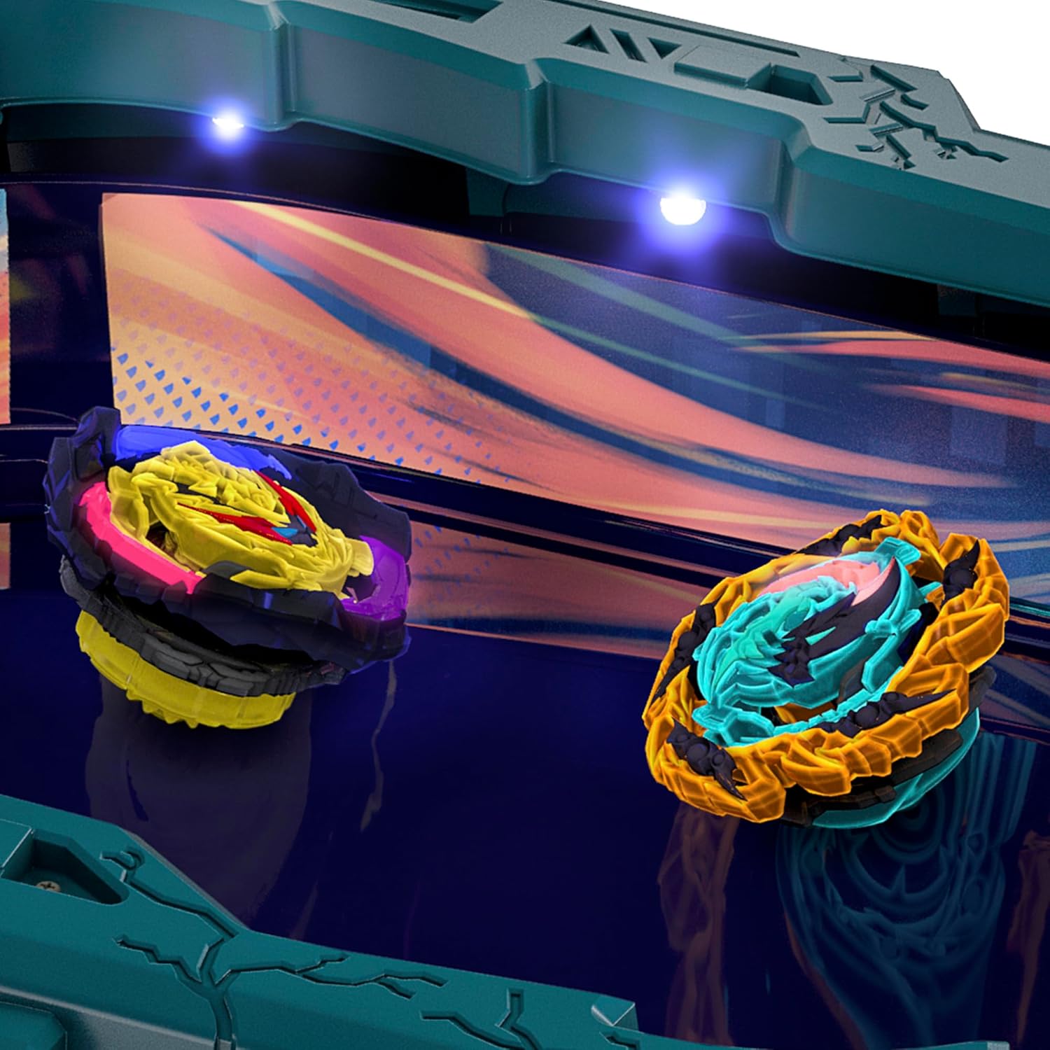 BEYBLADE Burst QuadStrike Light Ignite Battle Set Stadium with 2 Tops and 2 Launchers Y56778