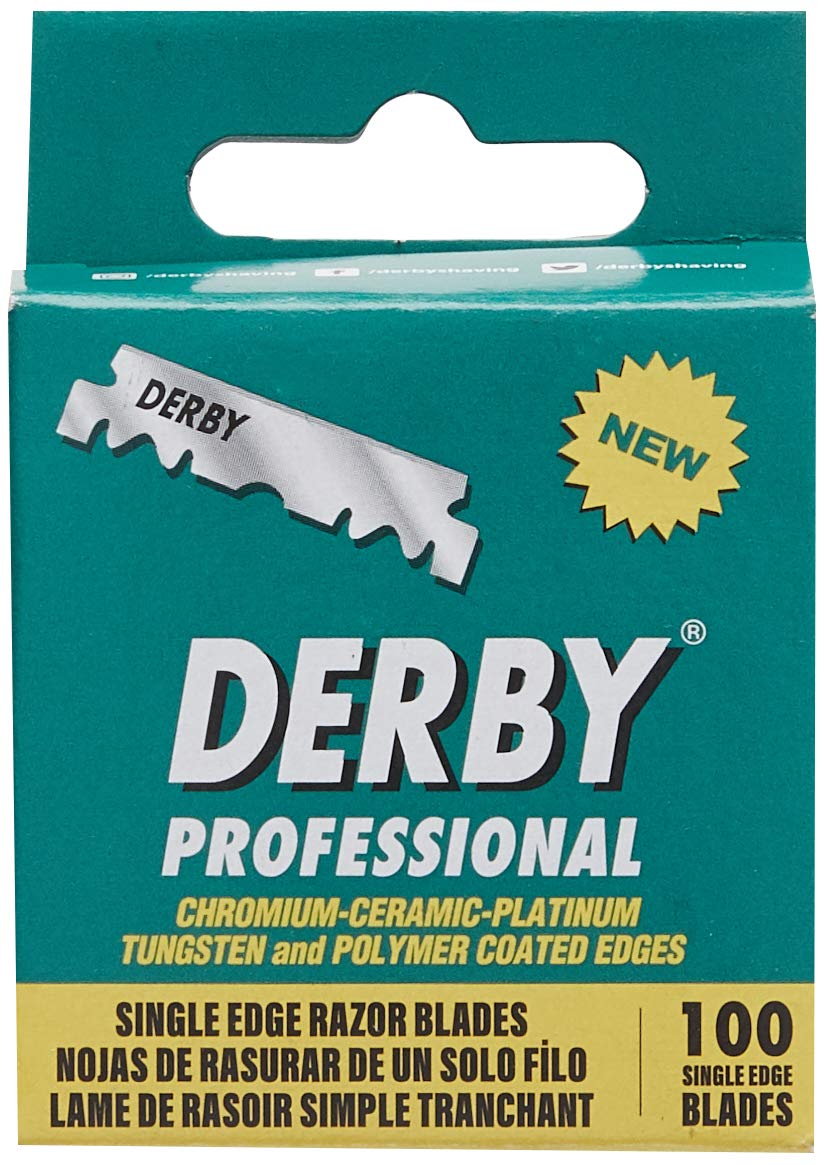 100 Derby Professional Single Edge Razor Blades Y18290