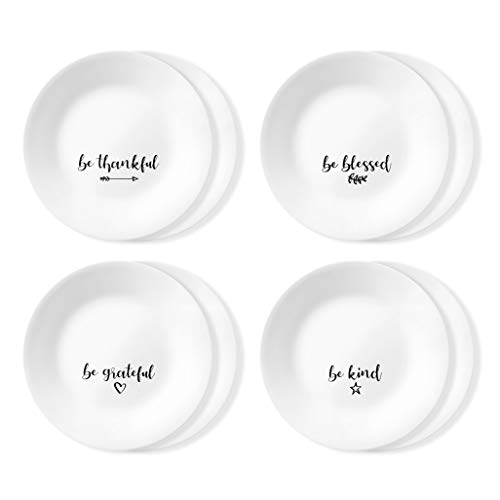 Corelle Vitrelle 18-Piece Dinnerware Set for 6 with 2-Pack Serving Bowls, White V287