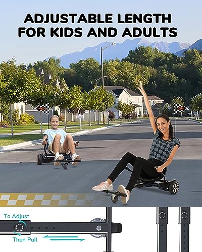 Hoverboard Seat Attachment Go Kart for Kids and Adults X74483