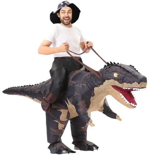 MXoSUM Inflatable T-Rex Costume for Adults Halloween O436943