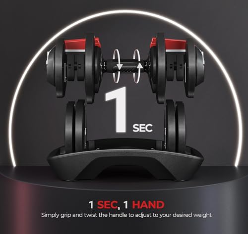 Yaheetech Adjustable Dumbbell Set 40LB with Anti-Slip Handle for Home Gym N5590