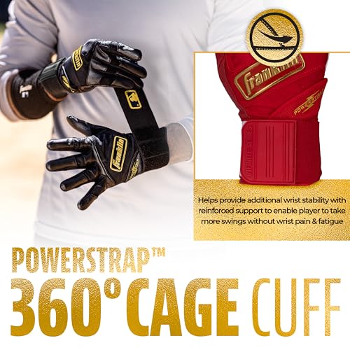 Franklin Sports MLB Batting Gloves - Infinite Powerstrap Baseball & Softball Gloves T2793