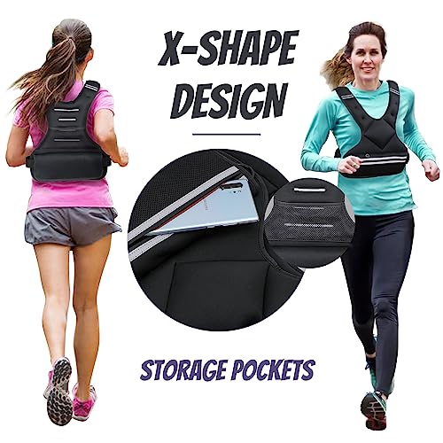JoyPlus Adjustable Weight Vest for Running and Strength Training V7523
