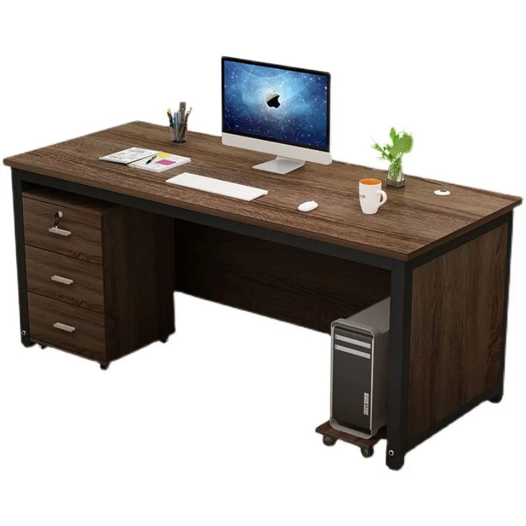 HDH Writing Desk with Monitor Drawers X94122
