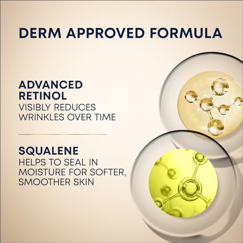 RoC Retinol Correxion Deep Wrinkle Night Cream, Face Moisturizer with Shea Butter, 0.5 oz S300