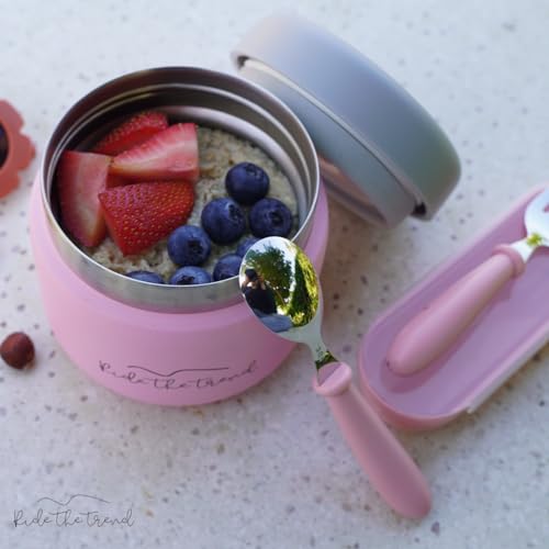 12oz Stainless Steel Vacuum Insulated Food Jar Leak-Proof Thermos for Kids Adults T16977
