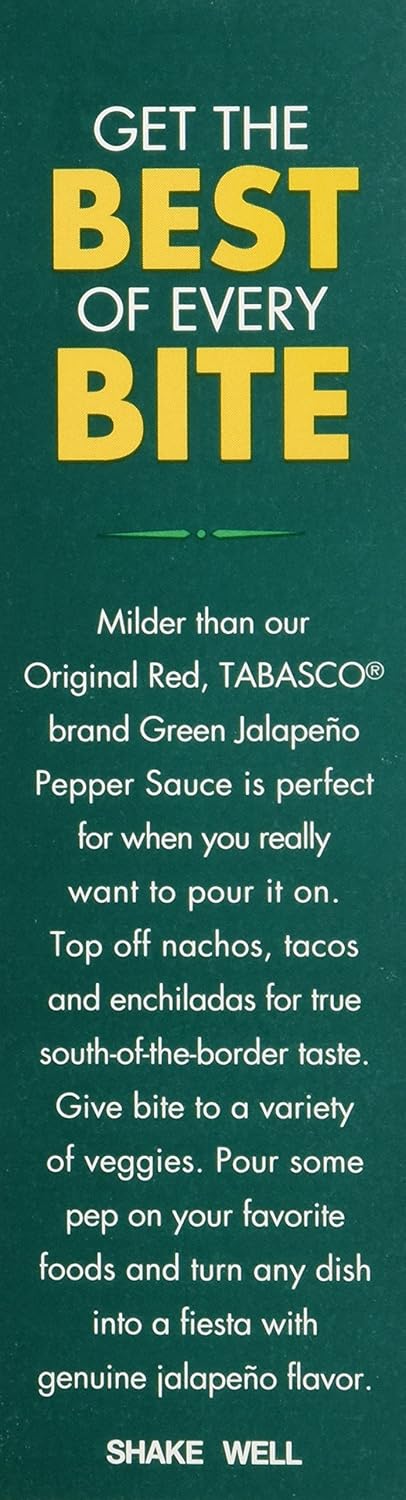 TABASCO Green Jalapeno Pepper Sauce, 2 oz B7363