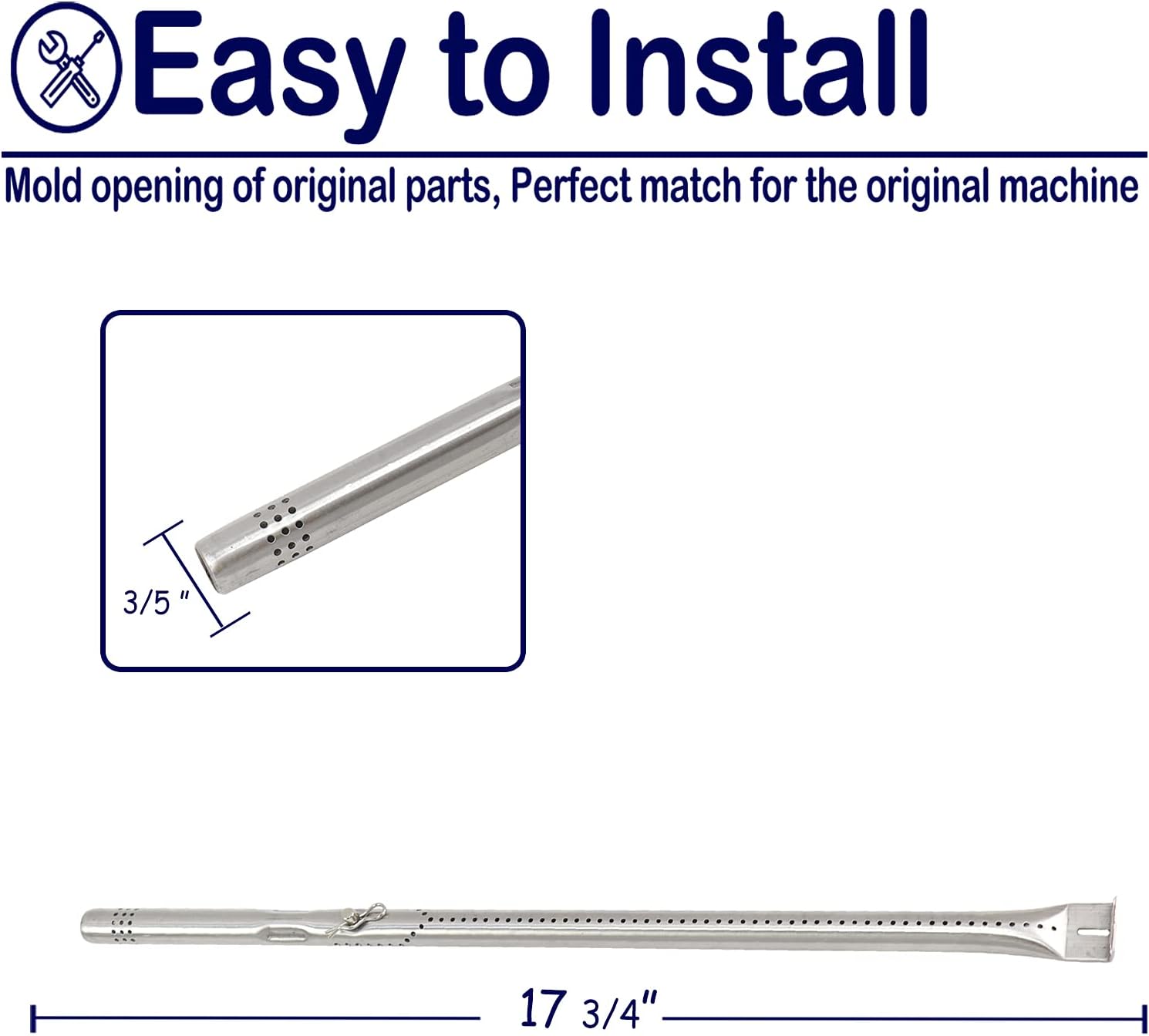Charbroil Gas Grill Burner Tube Replacement Parts 4 Pack B9608