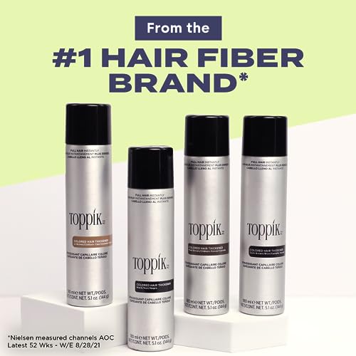 Toppik Colored Hair Thickener Spray for Root Touchup, 5.1 oz A1437