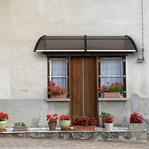 VINGLI Window Awning Door Canopy Exterior 30" x 40" Polycarbonate Cover V876