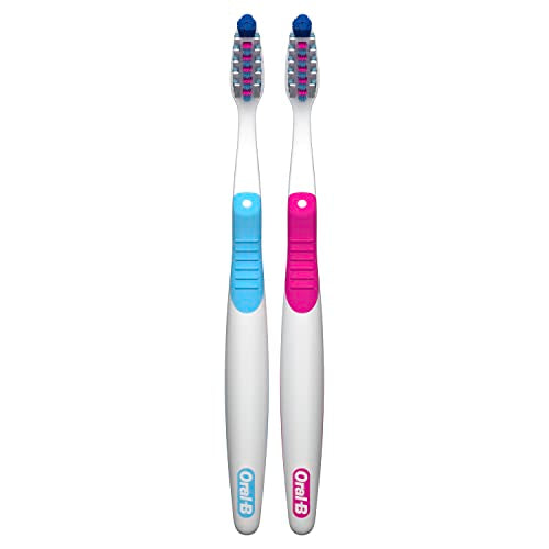 Oral-B CrossAction Deep Reach Manual Toothbrush Soft 2 Count R2825