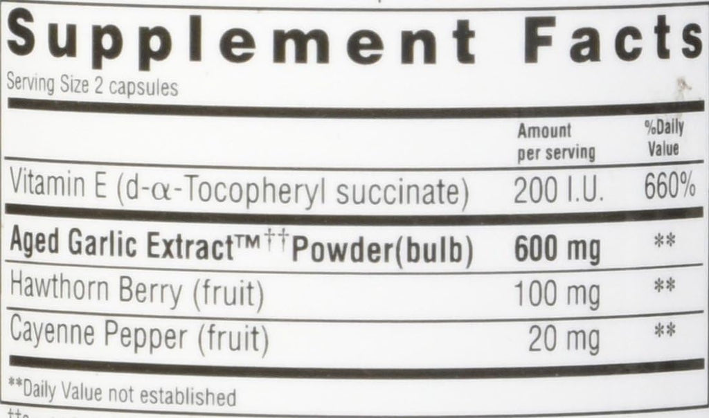 Kyolic Aged Garlic Extract Formula 106 - 100 Capsules A264404