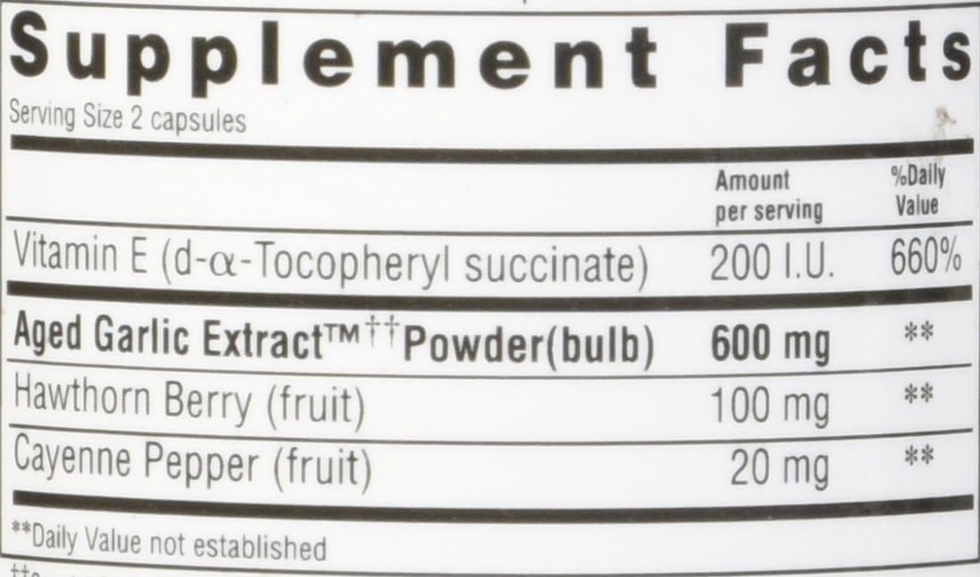 Kyolic Aged Garlic Extract Formula 106 - 100 Capsules A264404