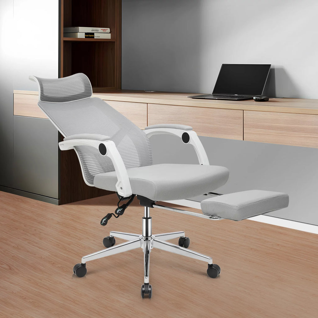 Magshion Ergonomic Office Executive Chair, Adjustable High Back, Grey U433167